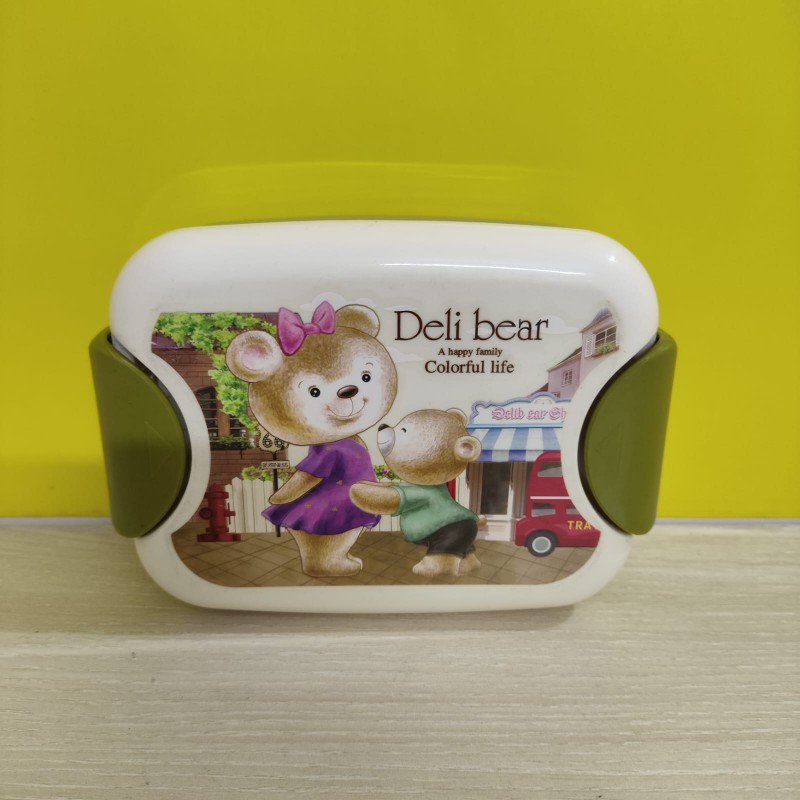 Deli Bear Tiffin Box With Cutlery