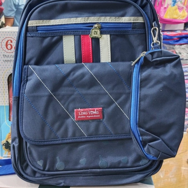 Navy Senior School Bag