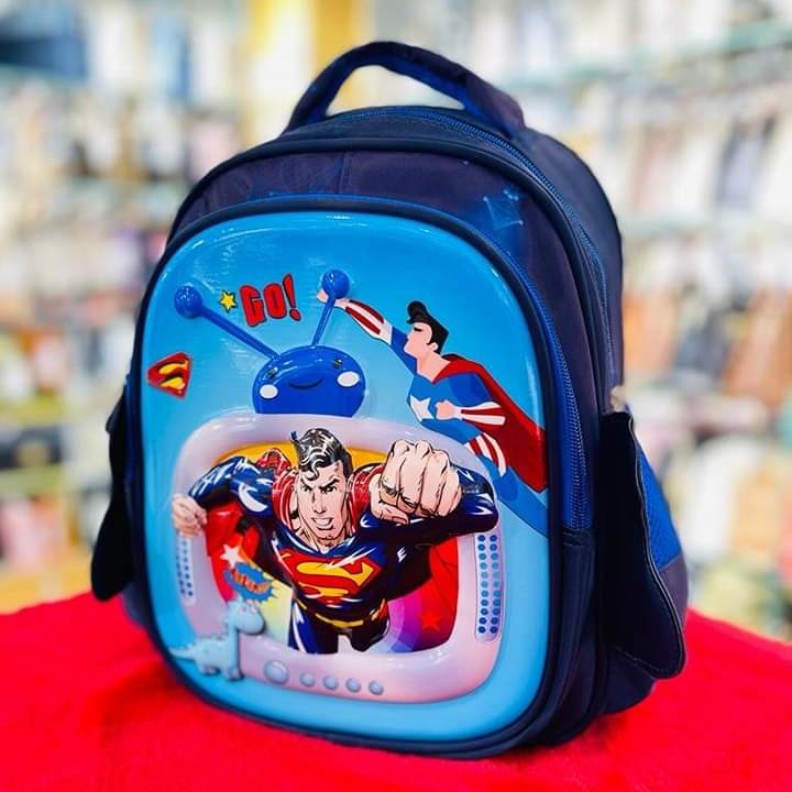 Superman 3D Play-Nursery School Bag