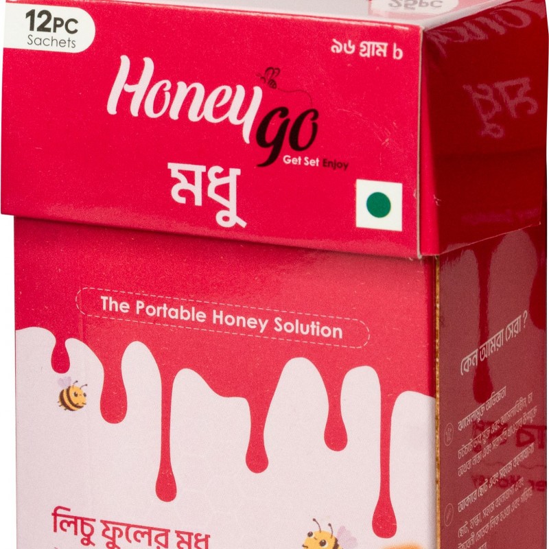 Honeygo 6 Pack Combo Honey Sachet Packs - (Total 72 Sachets)