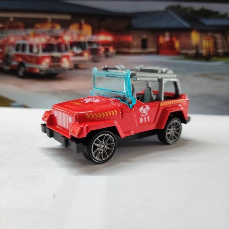 6 Piece Fire Fighting Car Set