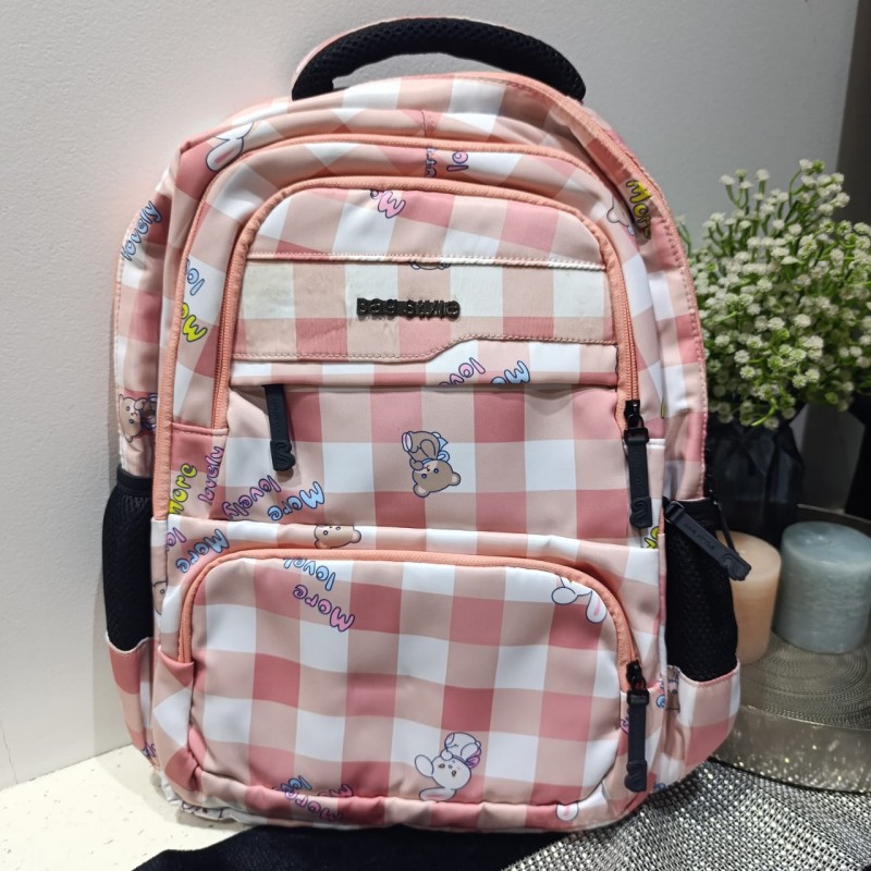 Check Print Senior School Bag