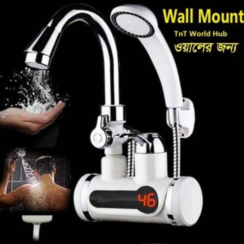 Instant Electric Hot Water Tap With Hand Shower