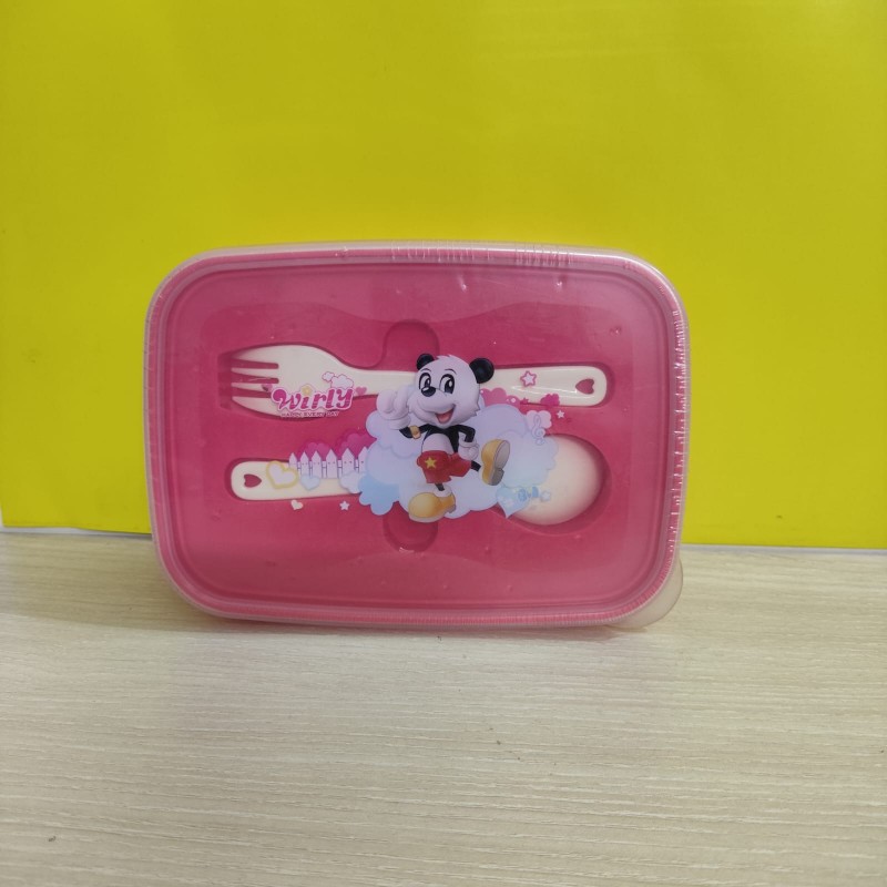 Panda Tiffin Box With Cutlery