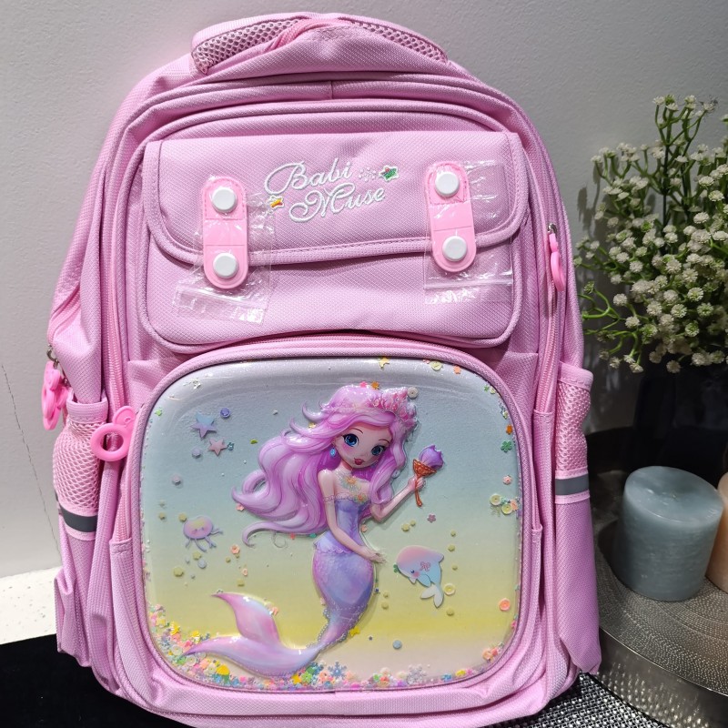 Mermaid 3D Junior School Bag