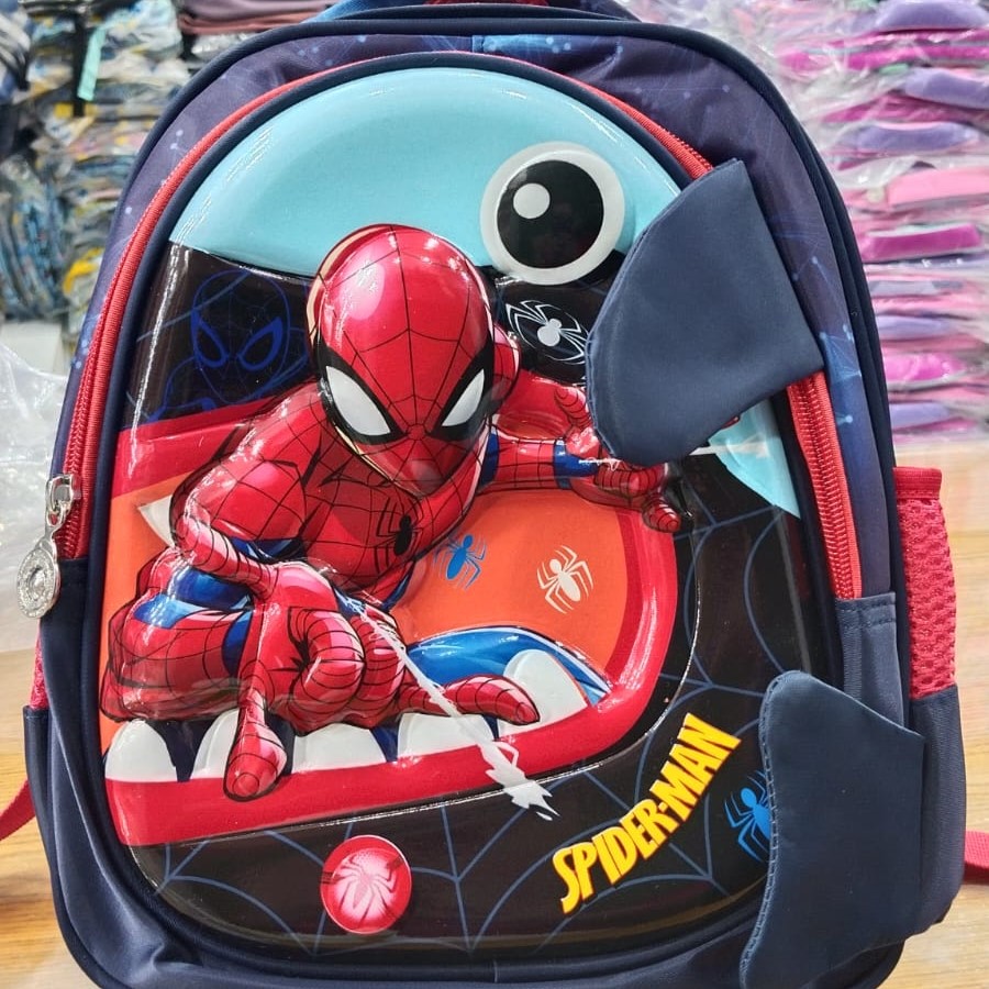 Spiderman 3D Play-Nursery School Bag