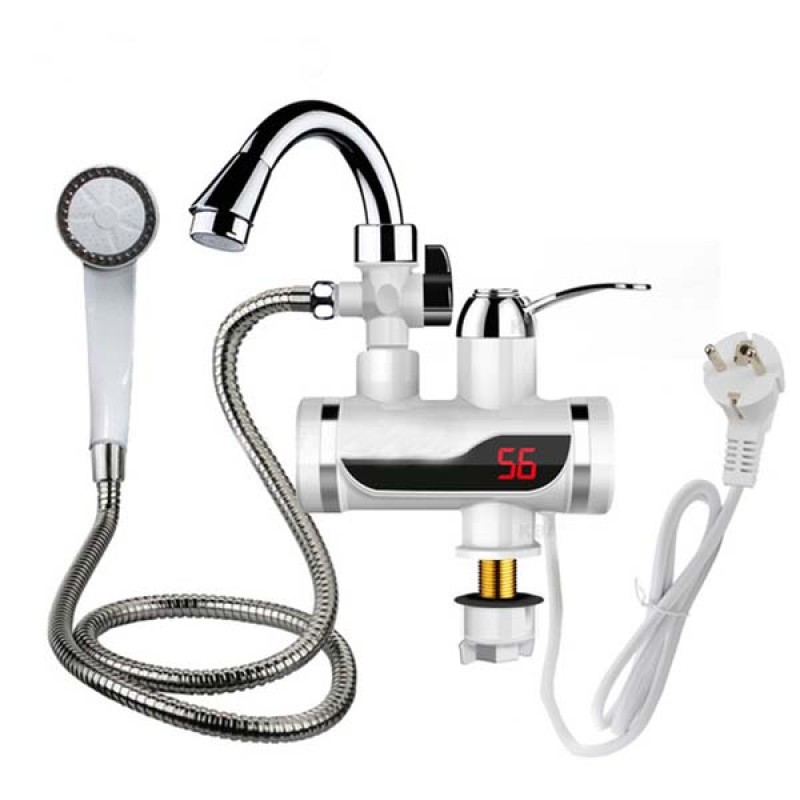 Instant Electric Hot Water Tap With Hand Shower