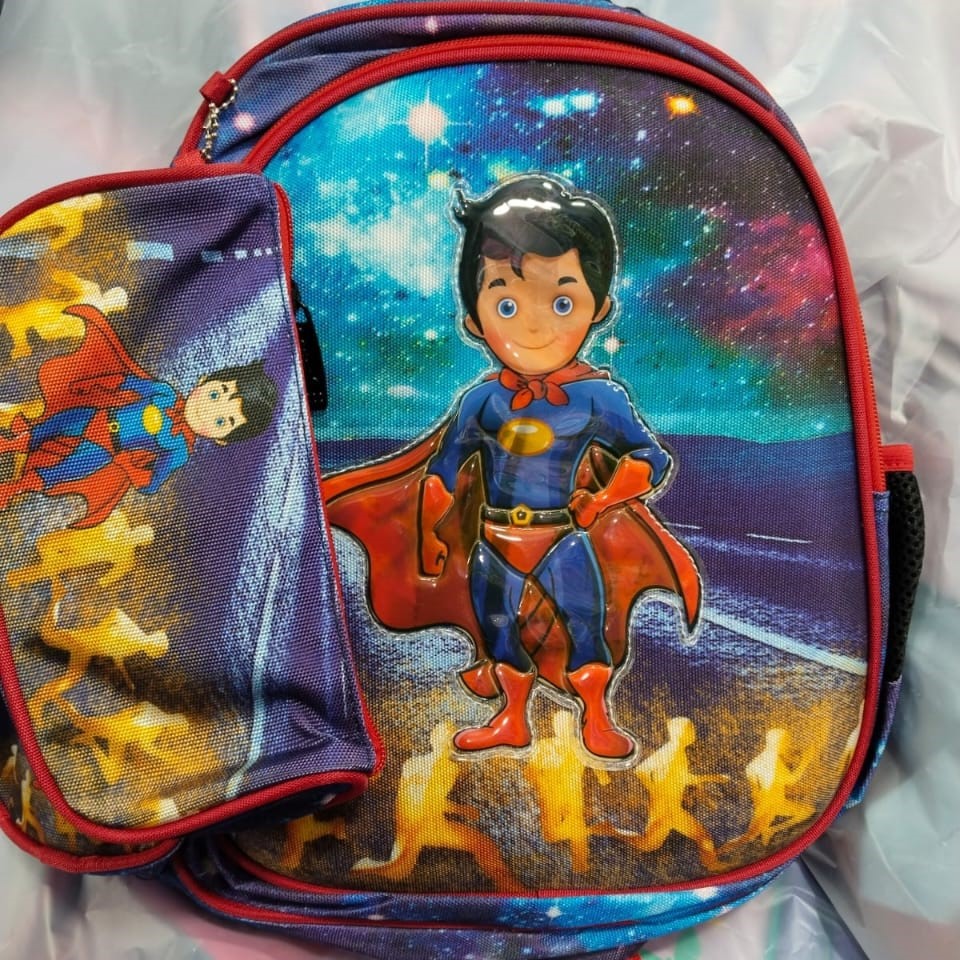 Superman 3D Play-Nursery School Bag