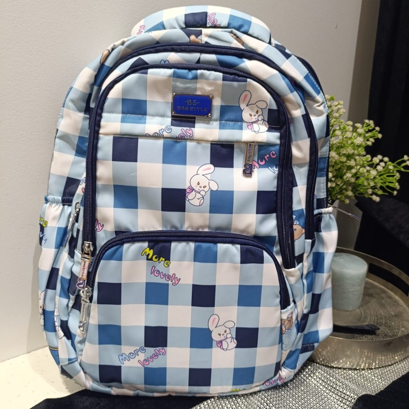 Check Print Senior School Bag