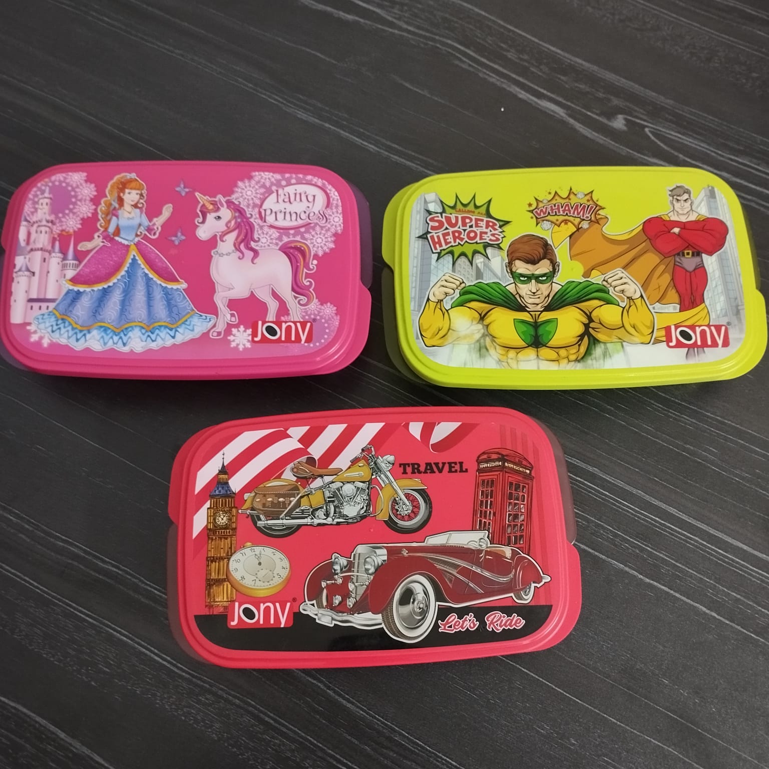 Superhero Tiffin Box With Cutlery