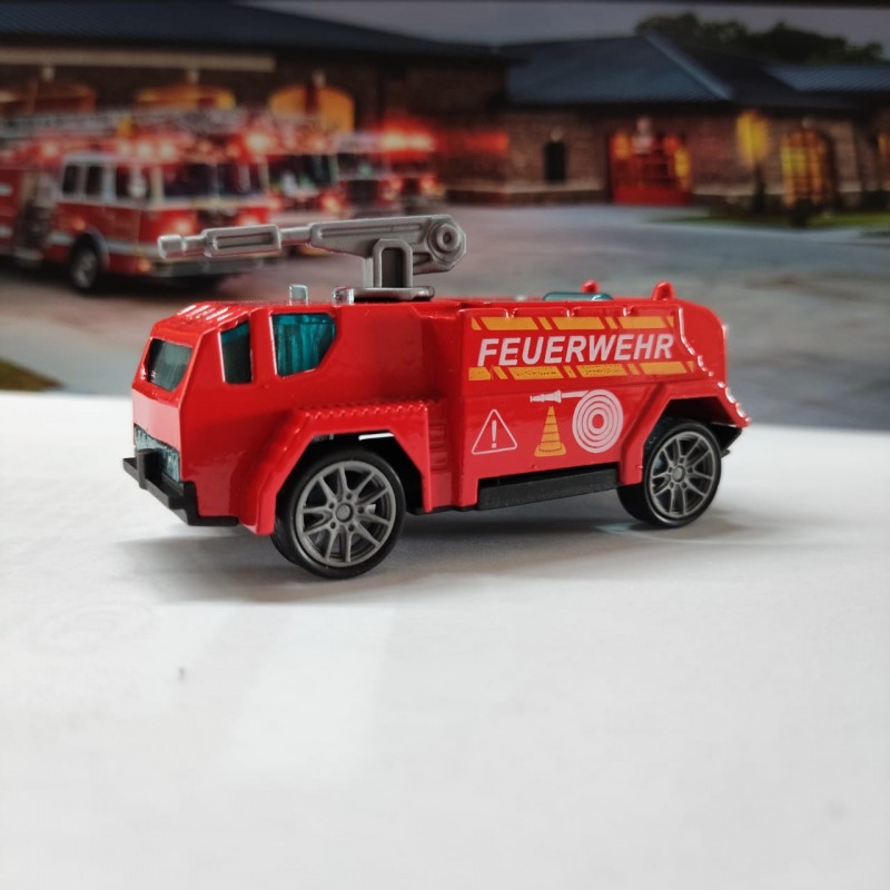 6 Piece Fire Fighting Car Set