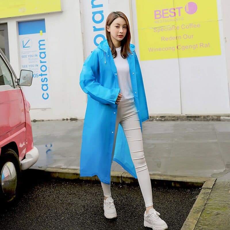 Solid Color Adult Raincoat