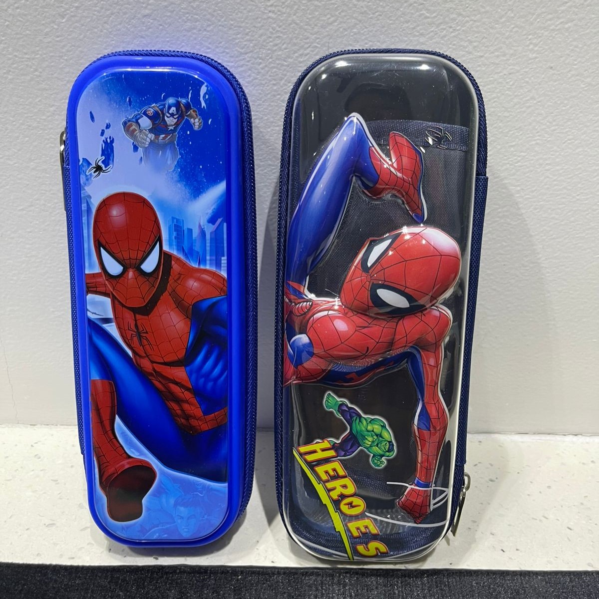 Spiderman 3D Pencil Bag-Blue