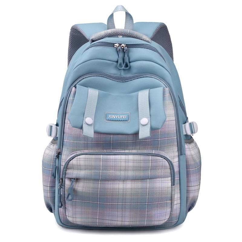 Check Print Senior School Bag