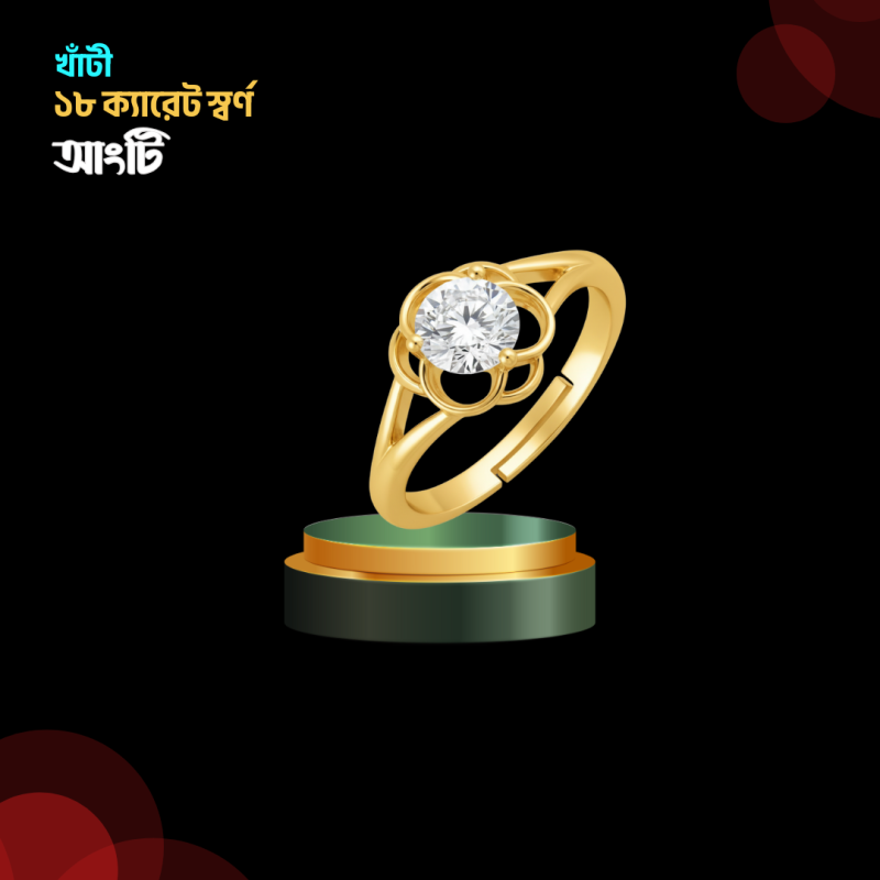 ২পিস ৭পাথর নাকফুল+কানের দুল+আংটি