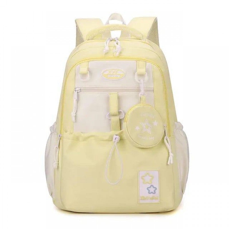 Dual Color Girls Senior School Bag