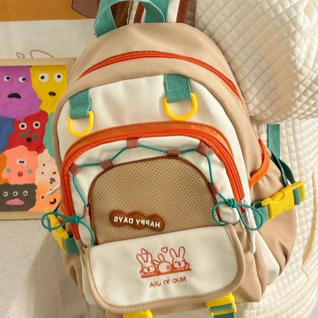 Happy Days Multi Color Senior School Bag