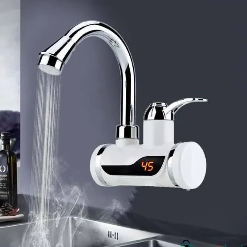 Instant Thankless Digital Electric Hot Water Tap for any wall Mount with led Display