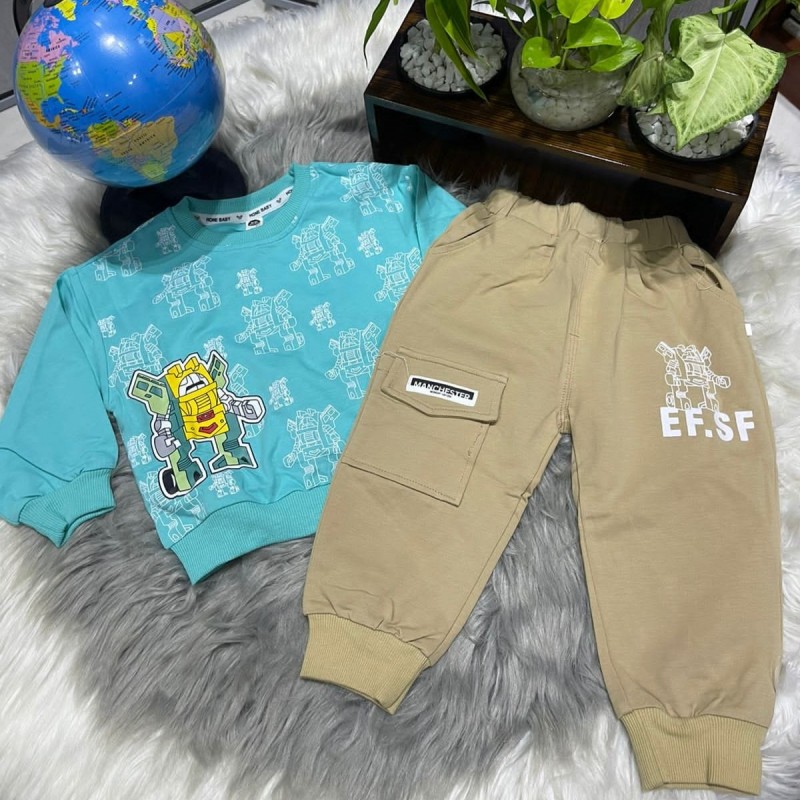 Boys Combo Tee-Shirt and Full Pant