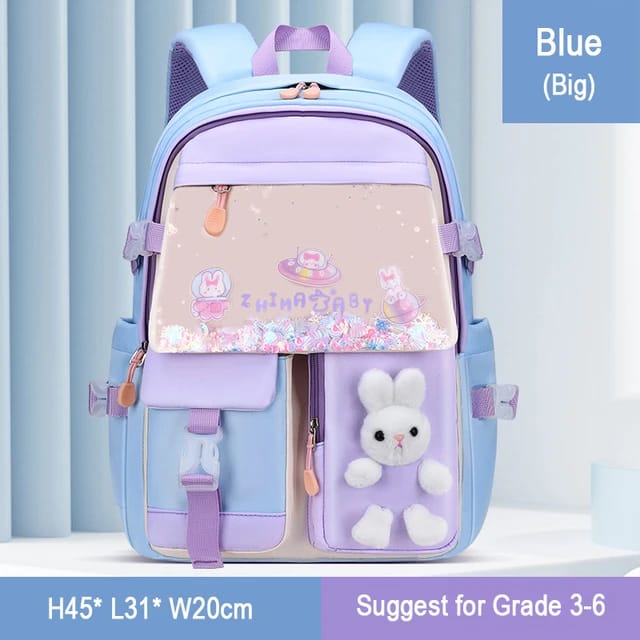 Glitter Bunny Senior School Bag