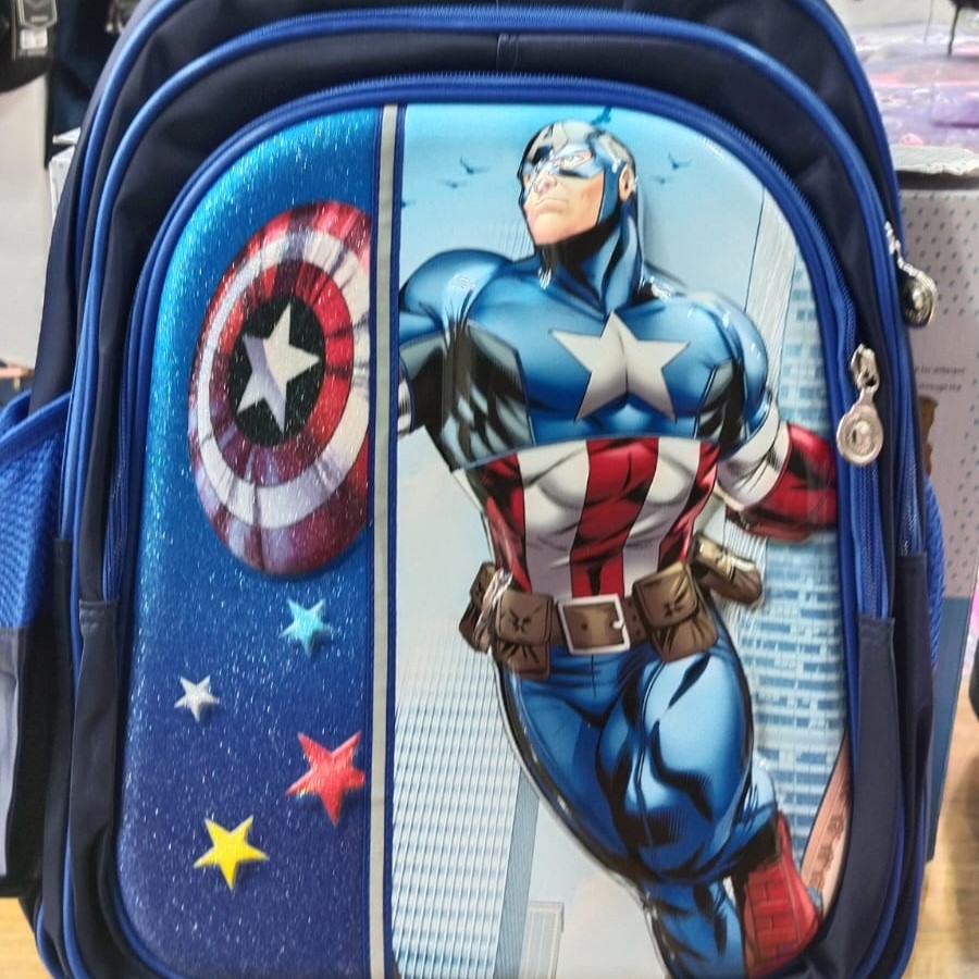 Captain America 3D Junior School Bag