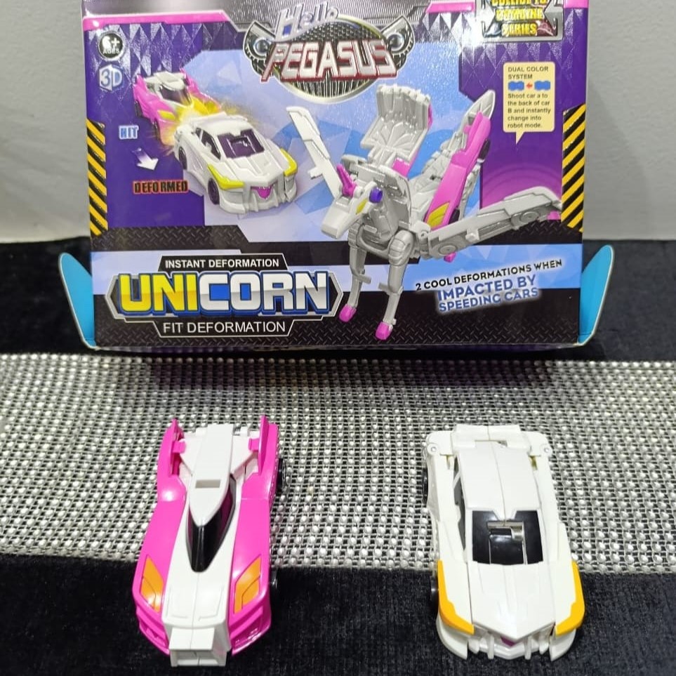 Transformer Unicorn Toy Car Set