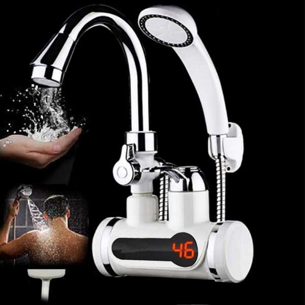 Instant Electric Hot Water Tap With Hand Shower