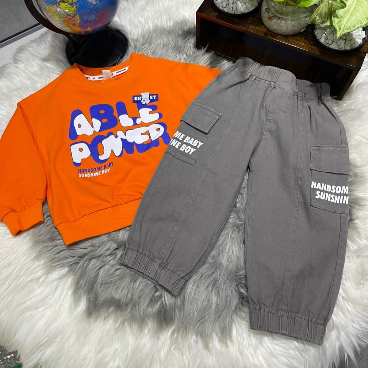 Boys Combo Tee-Shirt and Full Pant