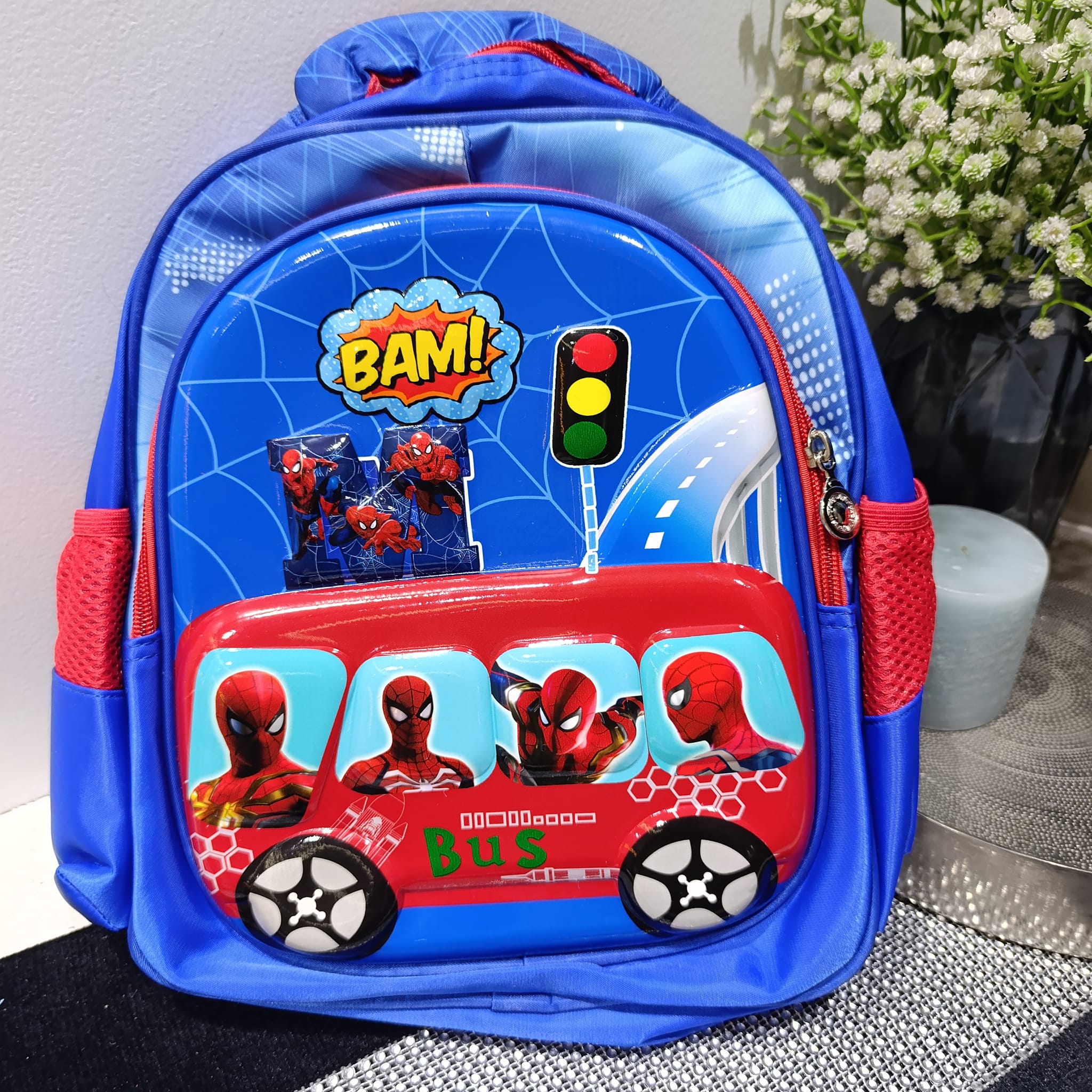 Spiderman 3D Play-Nursery School Bag