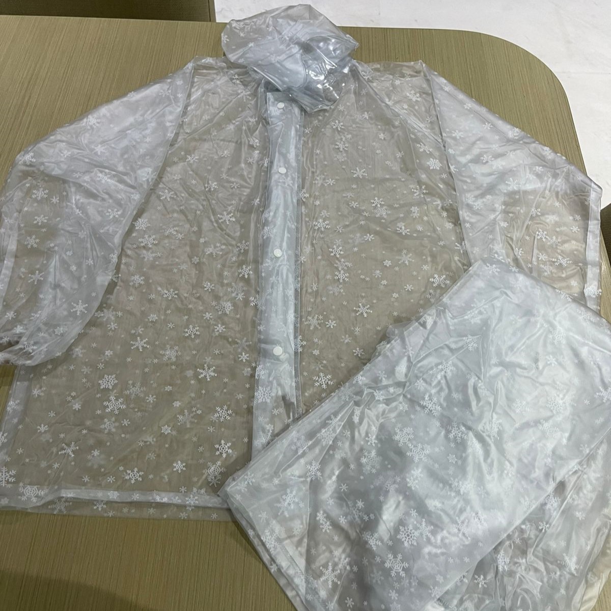 Transparent Raincoat with Pant