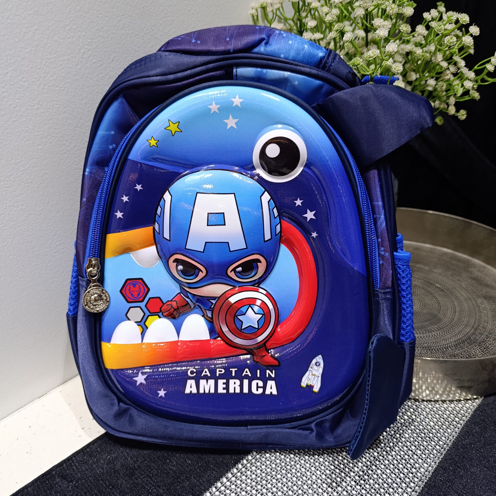 Captain America 3D Play-Nursery School Bag